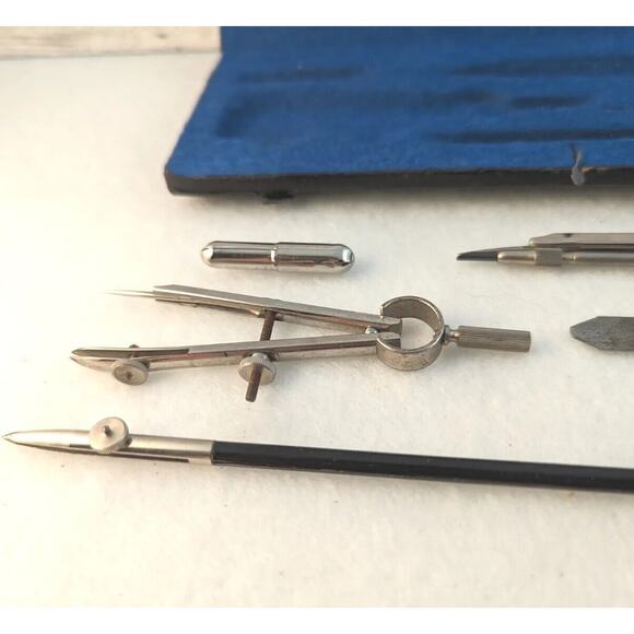 VTGE Stellar Drawing Set In Felt Lined Case collector Item working Condition - Picture 4 of 11